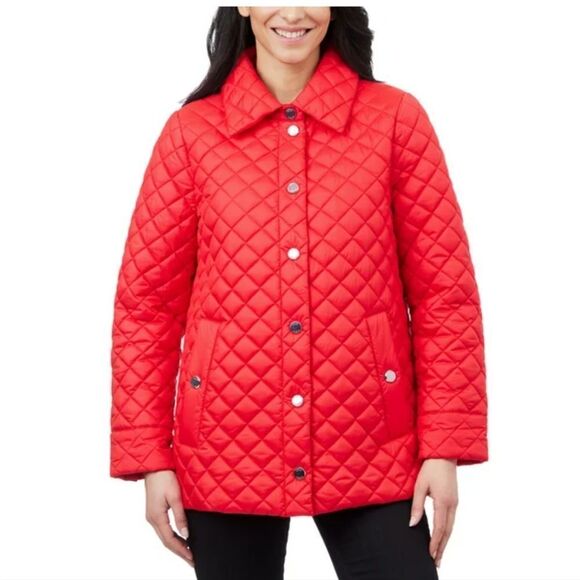 NWT Anne Klein Quilted Jacket (RED) NEW XL - Picture 1 of 13